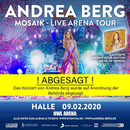 Andrea Berg Konzert In Halle Westfalen Heute