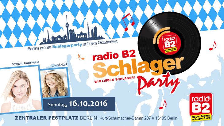 LINDA HESSE ALVA "radio B2 SchlagerParty" auf Berlins