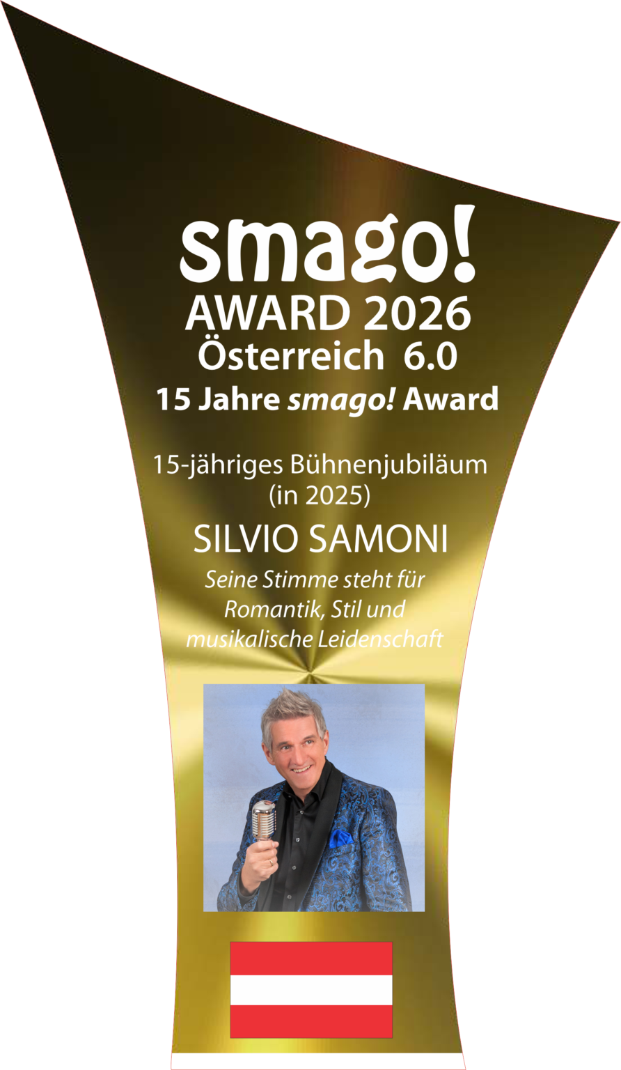 SILVIO SAMONI 15 Jahre Stimme voller Romantik und Leidenschaft! – Smago