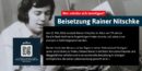 RAINER NITSCHKE <br>Beisetzung Rainer Nitschke: Wer möchte sich beteiligen? RAINER NITSCHKE <br>Beisetzung Rainer Nitschke: Wer möchte sich beteiligen?
