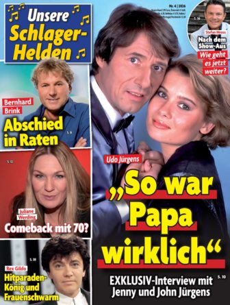 AMIGOS, BERNHARD BRINK, REX GILDO, UDO JÜRGENS, STEFAN MROSS, NICKI, NICOLE, JULIANE WERDING u.a. <br>Seit 07.07.2026 im Handel: „Unsere Schlager-Helden (Nr. 4 | 2026)“