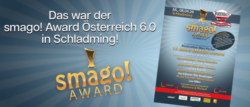 smago! AWARD <br>smago! Award TV-Special 2026 am 18.07. auf „Melodie TV“! smago! AWARD <br>smago! Award TV-Special 2026 am 18.07. auf „Melodie TV“!