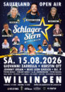 PIETRO BASILE, MIKE LEON GROSCH, VINCENT GROSS, SONIA LIEBING, JOHNNY LOGAN, KERSTIN OTT, GIOVANNI ZARRELLA u.a. <br>Der Programmablauf beim „Schlager Stern Willingen“ am 15.08.2026 steht fest!
