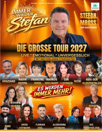 STEFAN MROSS <br>Tournee „Immer wieder Stefan“: Auch Olaf Berger und Geri der Klostertaler mit dabei! STEFAN MROSS <br>Tournee „Immer wieder Stefan“: Auch Olaf Berger und Geri der Klostertaler mit dabei!