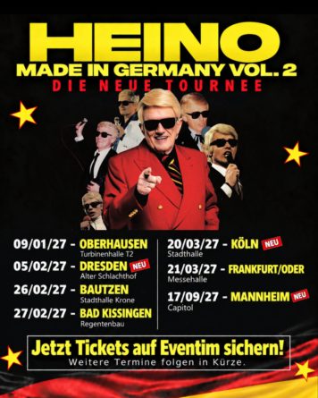 HEINO <br>Am 09.01.2027 startet seine neue Tournee „Made in Germany Volume 2“!