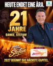 STEFAN MROSS <br>Sein Tournee-Veranstalter Lothar Böhler schreibt: „Heute endet eine Ära“!