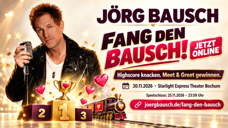 JÖRG BAUSCH <br>„Fang den Bausch!“: Jörg Bausch startet Online-Spiel zur aktuellen Single!